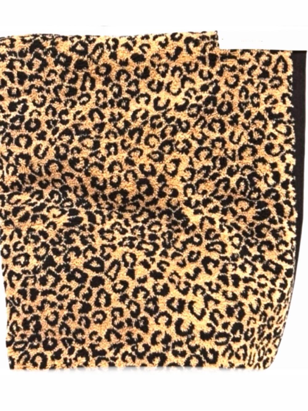 Rachel Zoe Animal Print Brown and Black Cotton Bath Towels Set of 2